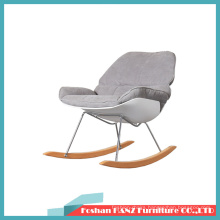 Living Room Beauty Fashion Wood Leg Plastic Rocking Chair with Cushions (Hz-305)